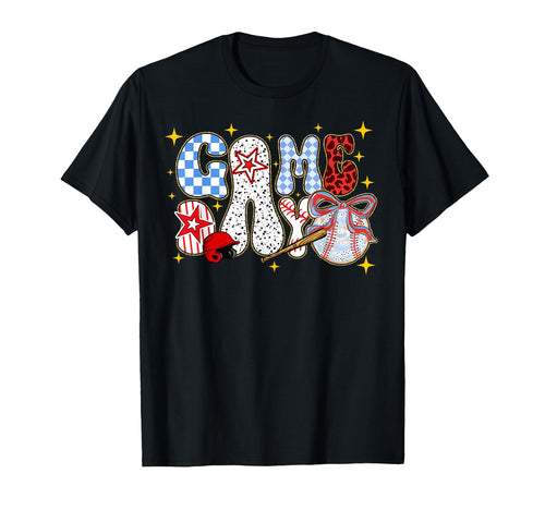 Game Day Baseball Softball Heart T-Shirt - Fun Novelty Design Men Women - T-Shirt, Sweatshirt, Hoodie