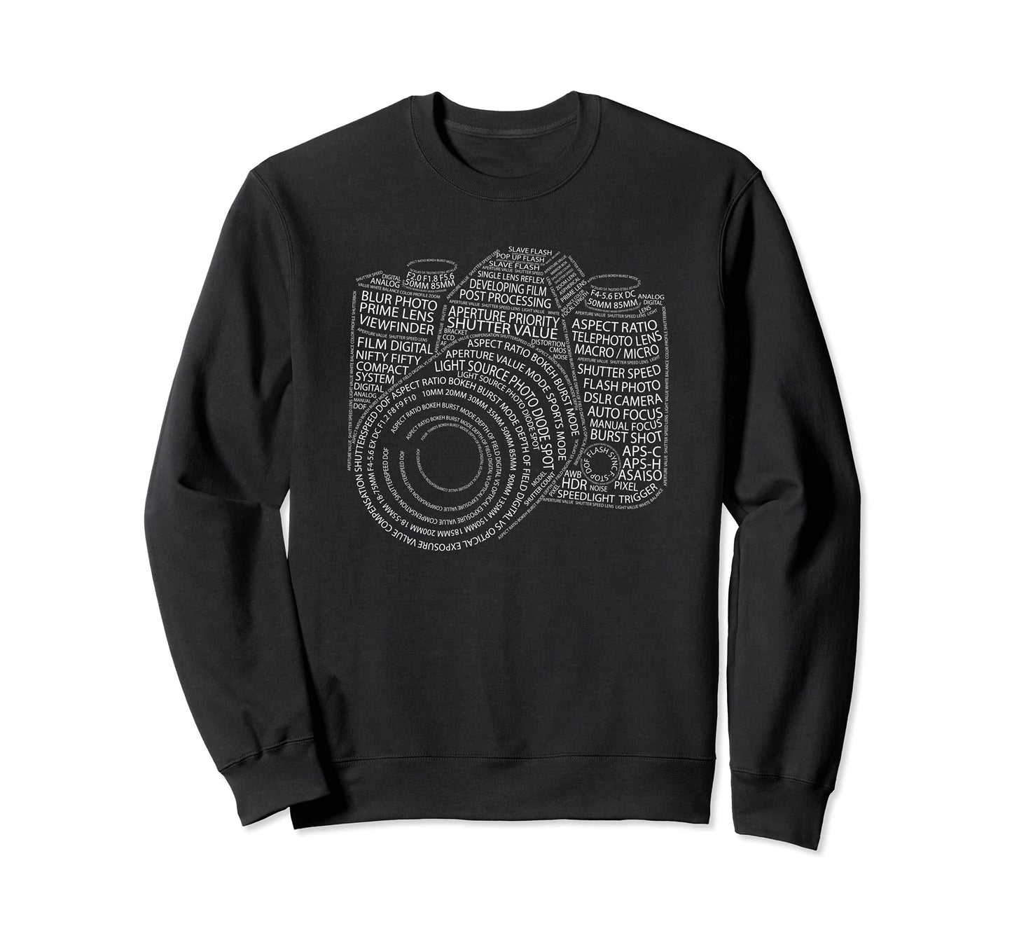 Funny Photography Gift Word Cloud Sweatshirt - Custom Art Print Men Women - T-Shirt, Sweatshirt, Hoodie