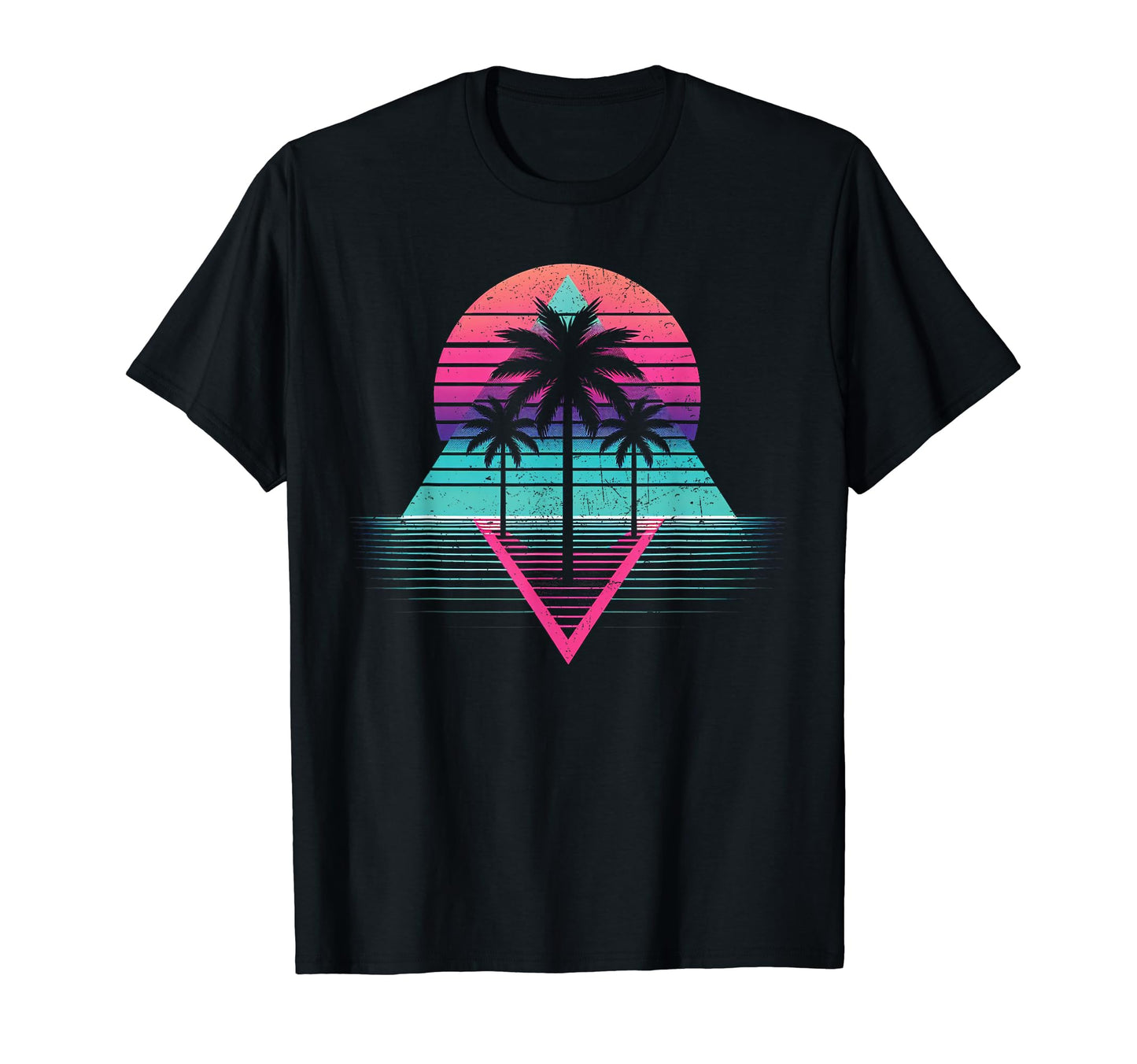 Palm Tree Vaporwave Aesthetic T-Shirt - Streetwear Style Men Women - T-Shirt, Sweatshirt, Hoodie