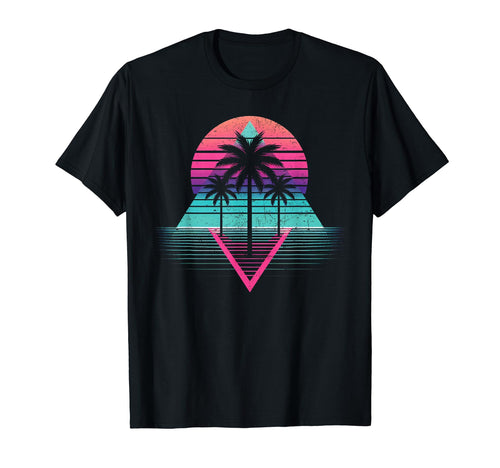 Palm Tree Vaporwave Aesthetic T-Shirt - Streetwear Style Men Women - T-Shirt, Sweatshirt, Hoodie