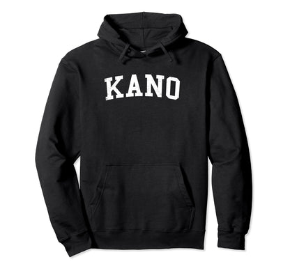Kano Nigeria Distressed White Varsity Hoodie - Graphic Print for Adults - T-Shirt, Sweatshirt, Hoodie