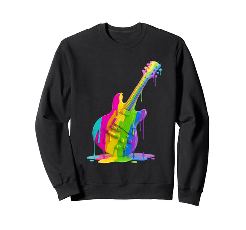 Electric Guitar Fluid Sweatshirt - Casual Everyday Wear for Adults - T-Shirt, Sweatshirt, Hoodie