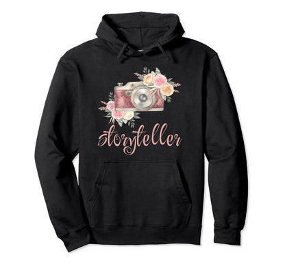 Whimsical Storyteller Photography Camera Hoodie - Graphic Print Unisex - T-Shirt, Sweatshirt, Hoodie