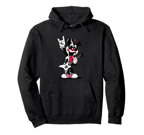 Funny Cartoon Character Rock Music Hoodie - Unique Graphic for Adults - T-Shirt, Sweatshirt, Hoodie