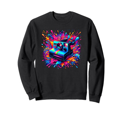 Camera Photographer Photography Sweatshirt - Aesthetic Graphic Men Women - T-Shirt, Sweatshirt, Hoodie