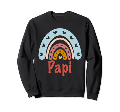 Papi Birthday Rainbow Boho Papi Sweatshirt - Streetwear Style Unisex - T-Shirt, Sweatshirt, Hoodie