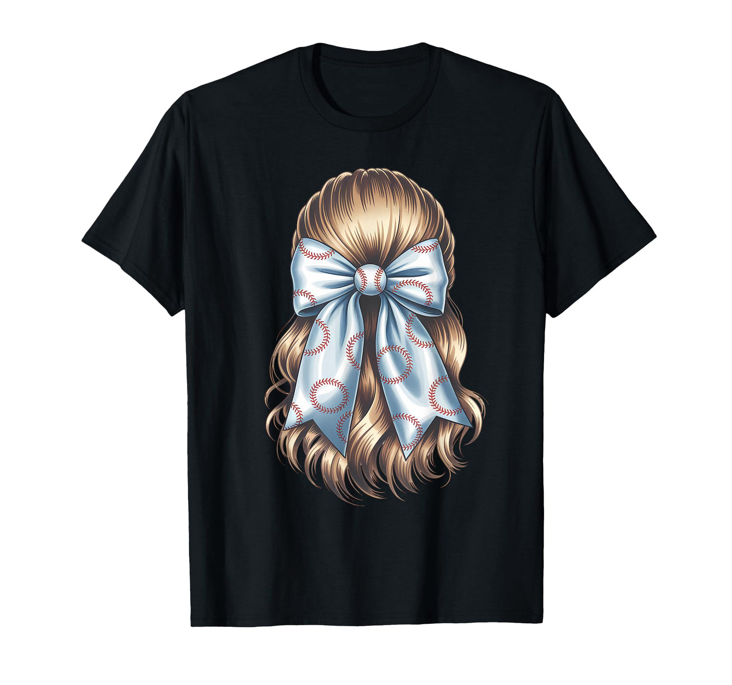 Baseball Coquette Bow Baseball Mom T-Shirt - Casual Everyday Wear Men Women - T-Shirt, Sweatshirt, Hoodie