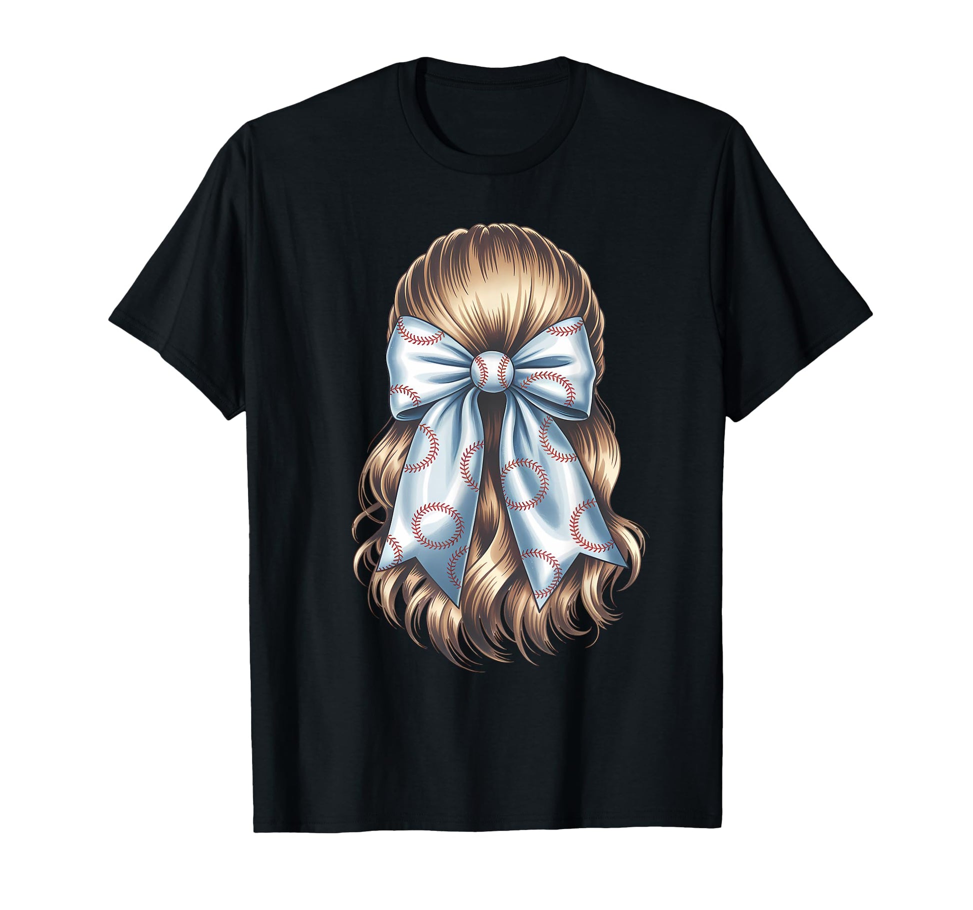 Baseball Coquette Bow Baseball Mom T-Shirt - Casual Everyday Wear Men Women - T-Shirt, Sweatshirt, Hoodie