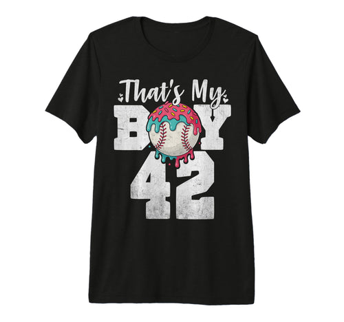 Thats My Baseball 42 Number Mom Dad T-Shirt - Aesthetic Graphic for Adults - T-Shirt, Sweatshirt, Hoodie
