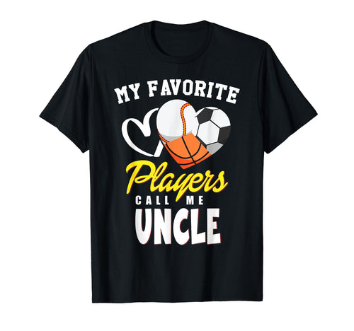 My Favorite Players Baseball Soccer T-Shirt - Graphic Print for Adults - T-Shirt, Sweatshirt, Hoodie
