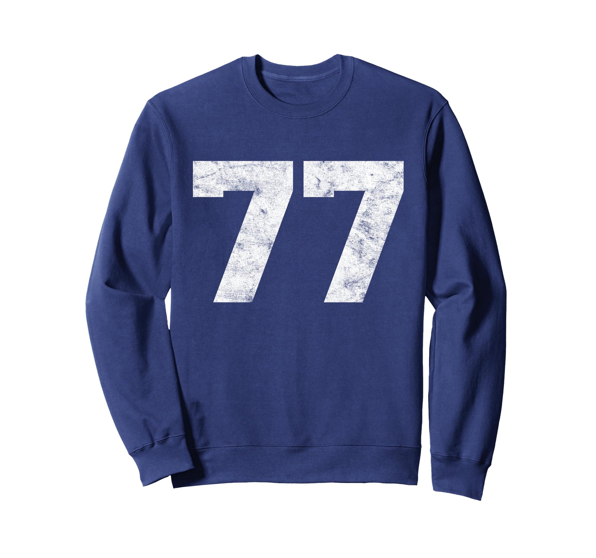 Lucky Number 77 Birthday Sports Player Sweatshirt - Graphic Print Unisex - T-Shirt, Sweatshirt, Hoodie