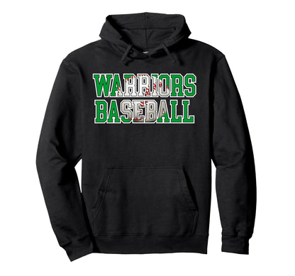 Warriors Baseball Mom Green Warrior Hoodie - Streetwear Style Men Women - T-Shirt, Sweatshirt, Hoodie