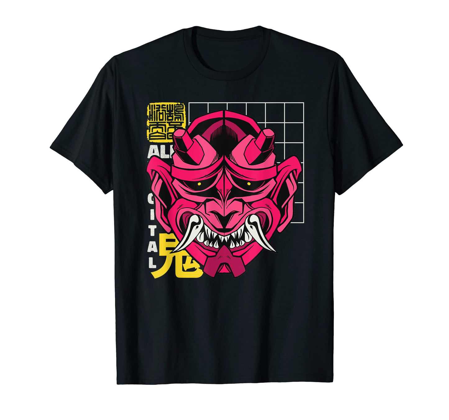 Vaporwave Oni Aesthetic Japanese T-Shirt - Streetwear Style Men Women - T-Shirt, Sweatshirt, Hoodie