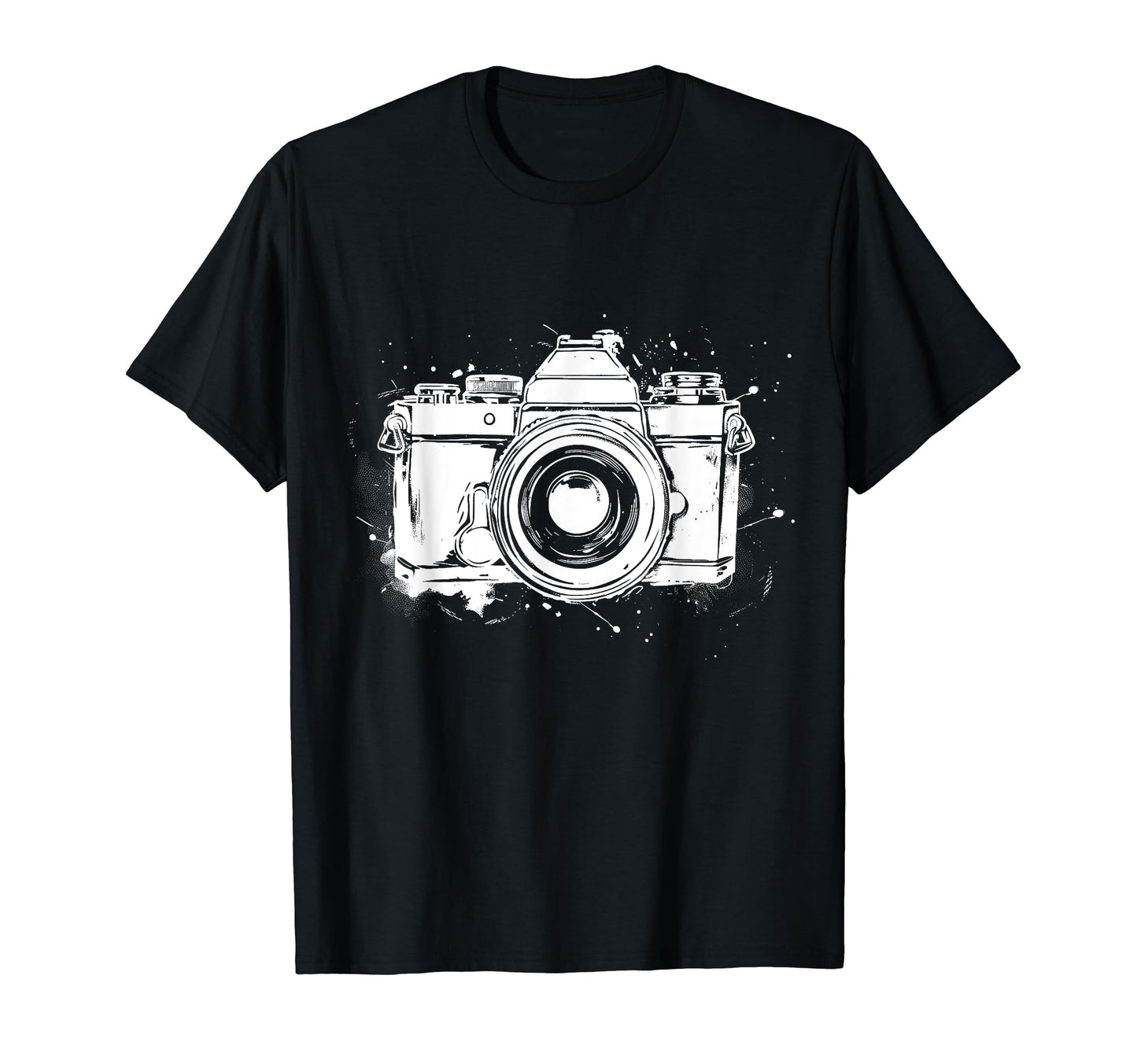 Camera Photography Watercolor Art T-Shirt - Custom Art Print for Adults - T-Shirt, Sweatshirt, Hoodie