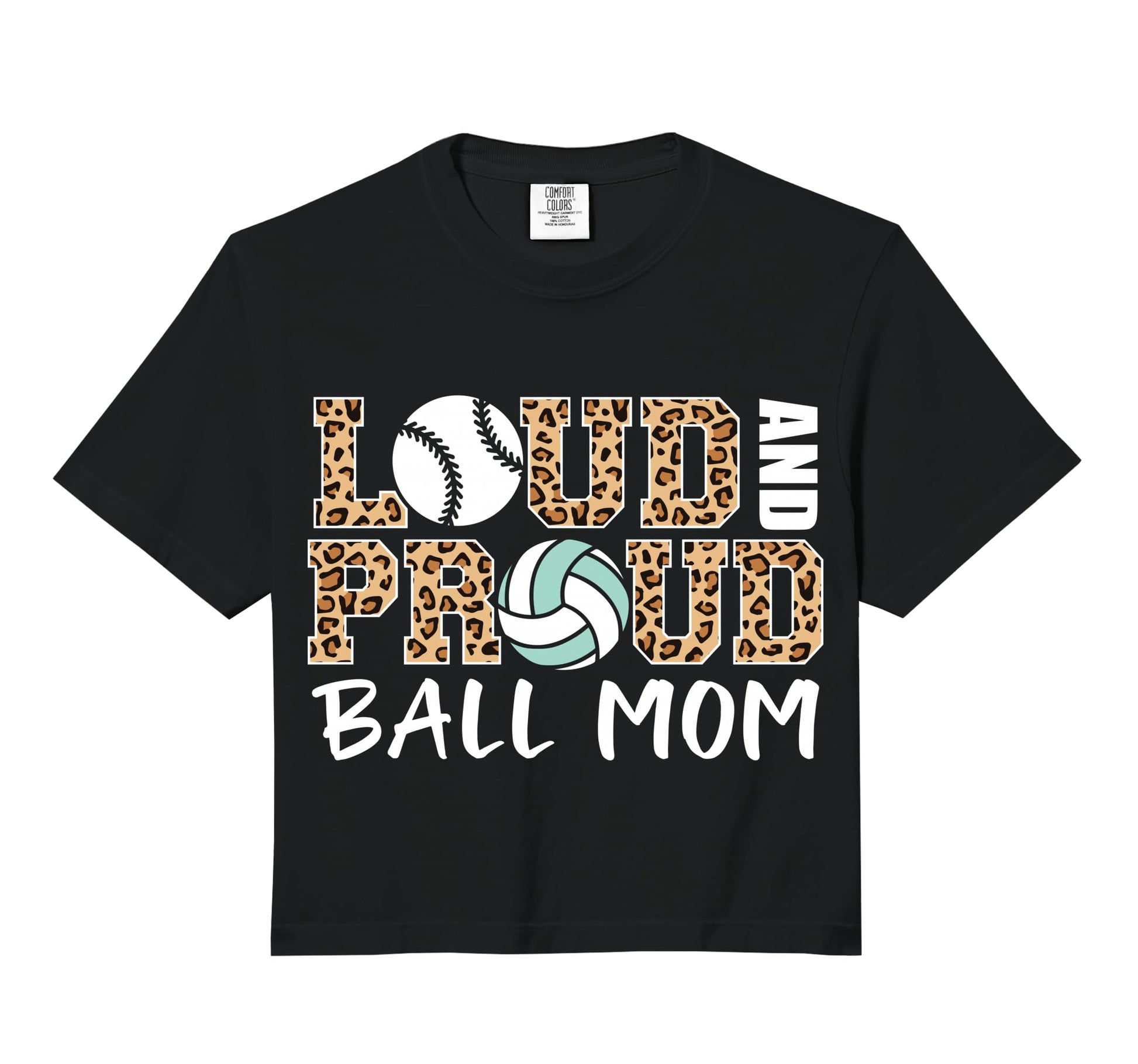 Loud And Proud Ball Mom Leopard Baseball Hoodie - Streetwear Style Unisex - T-Shirt, Sweatshirt, Hoodie