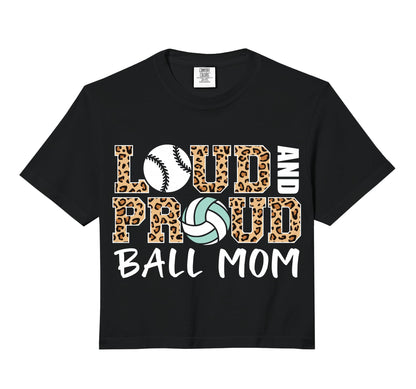 Loud And Proud Ball Mom Leopard Baseball Hoodie - Streetwear Style Unisex - T-Shirt, Sweatshirt, Hoodie