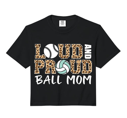 Loud And Proud Ball Mom Leopard Baseball Hoodie - Streetwear Style Unisex - T-Shirt, Sweatshirt, Hoodie
