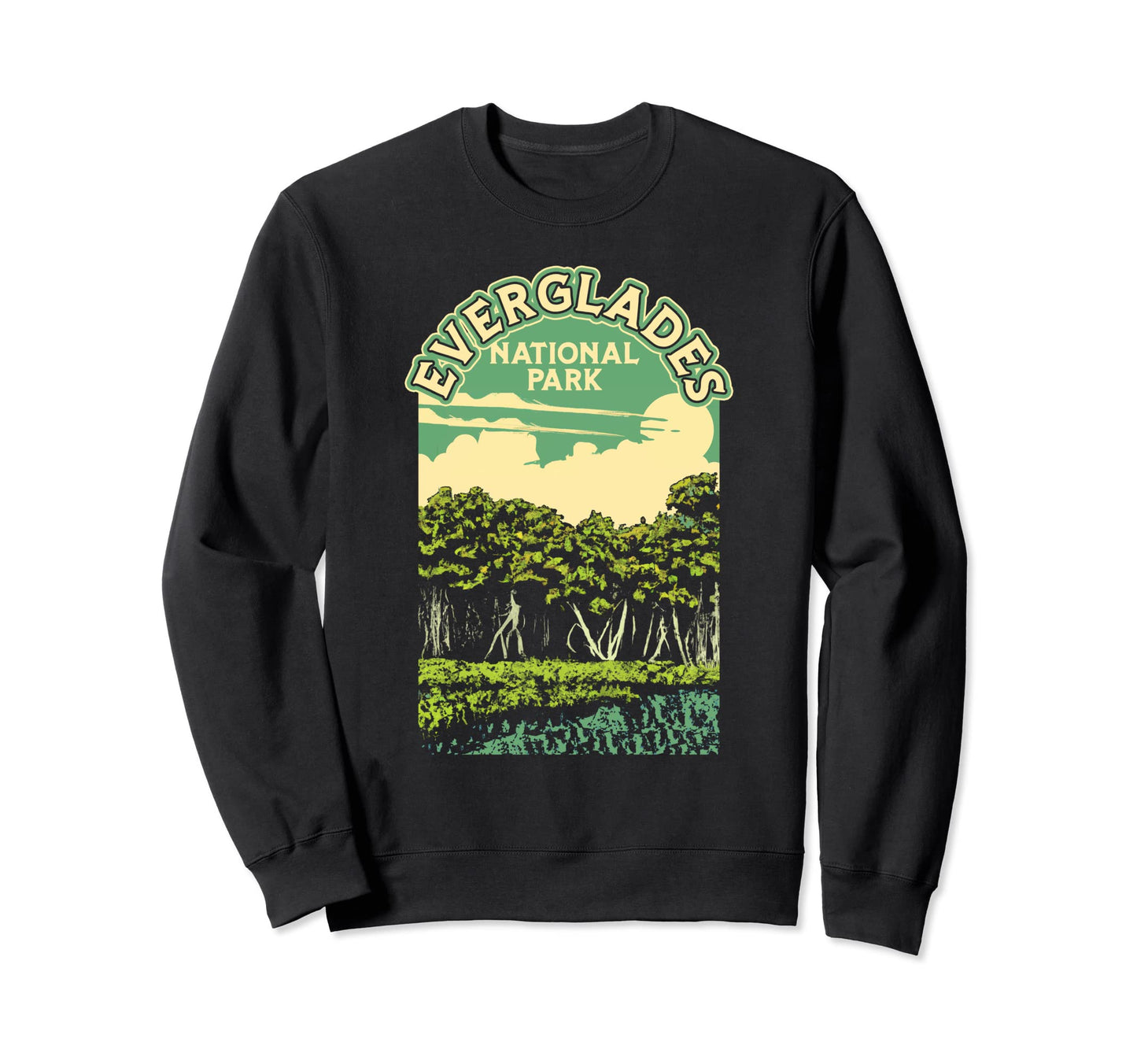 Everglades National Park Park Sweatshirt - Minimalist Print Unisex - T-Shirt, Sweatshirt, Hoodie