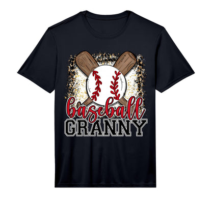 Baseball Granny Leopard Baseball T-Shirt - Aesthetic Graphic Men Women - T-Shirt, Sweatshirt, Hoodie