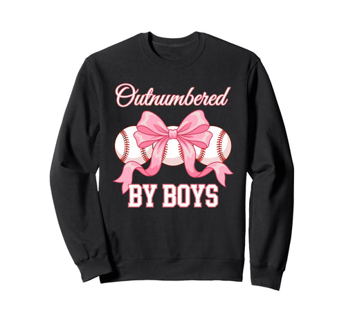 Outnumbered Baseball Softball Fan Sweatshirt - Custom Art Print Men Women - T-Shirt, Sweatshirt, Hoodie