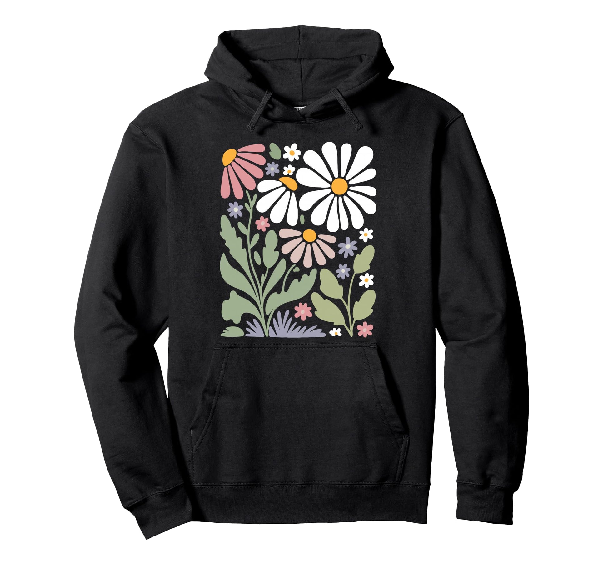 Wildflowers Flowers Pattern Summer Hoodie - Streetwear Style for Adults - T-Shirt, Sweatshirt, Hoodie