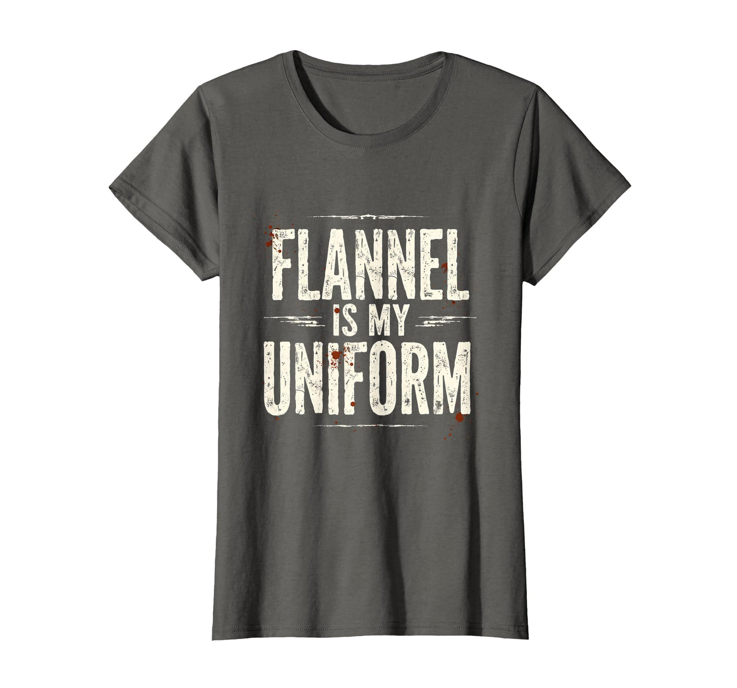 Flannel Is My Uniform Grunge T-Shirt - Trendy Graphic for Adults - T-Shirt, Sweatshirt, Hoodie