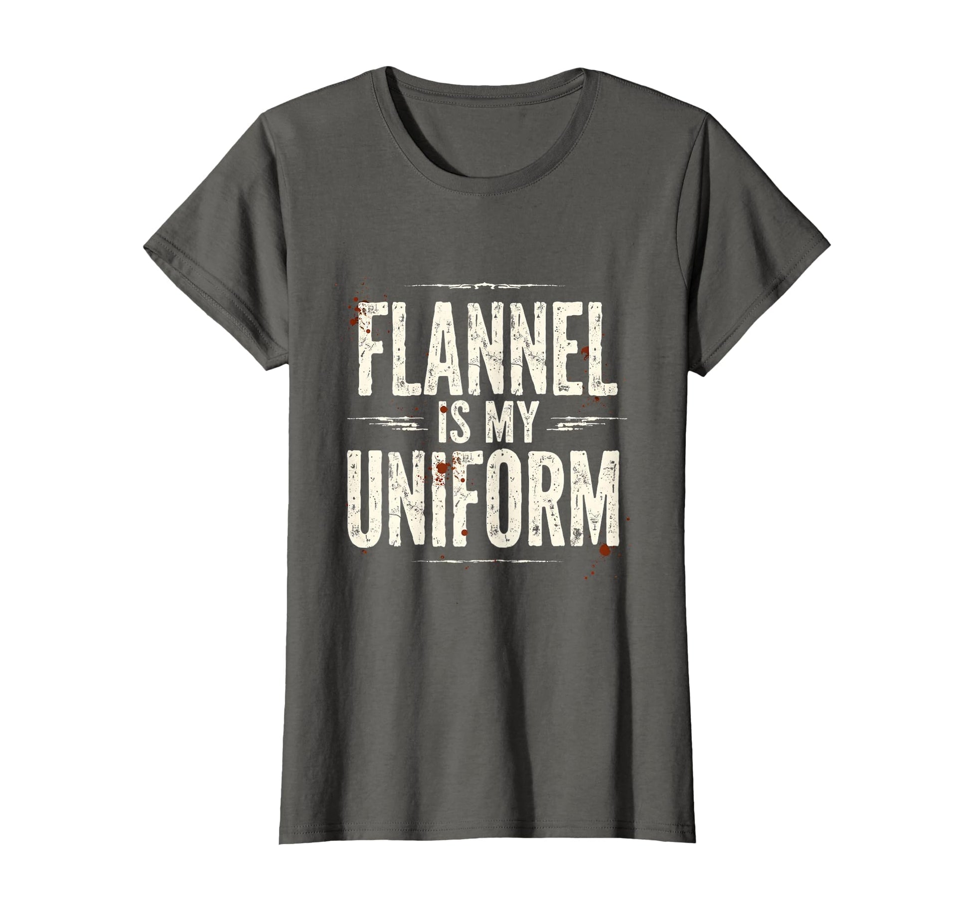 Flannel Is My Uniform Grunge T-Shirt - Trendy Graphic for Adults - T-Shirt, Sweatshirt, Hoodie
