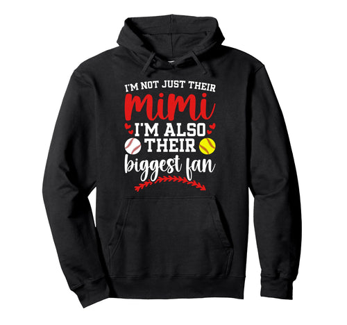 Their Biggest Fan Softball Baseball Hoodie - Minimalist Print for Adults - T-Shirt, Sweatshirt, Hoodie