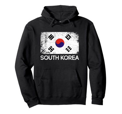 South Korean Flag Made South Korea Gift Hoodie - Novelty Apparel for Adults - T-Shirt, Sweatshirt, Hoodie
