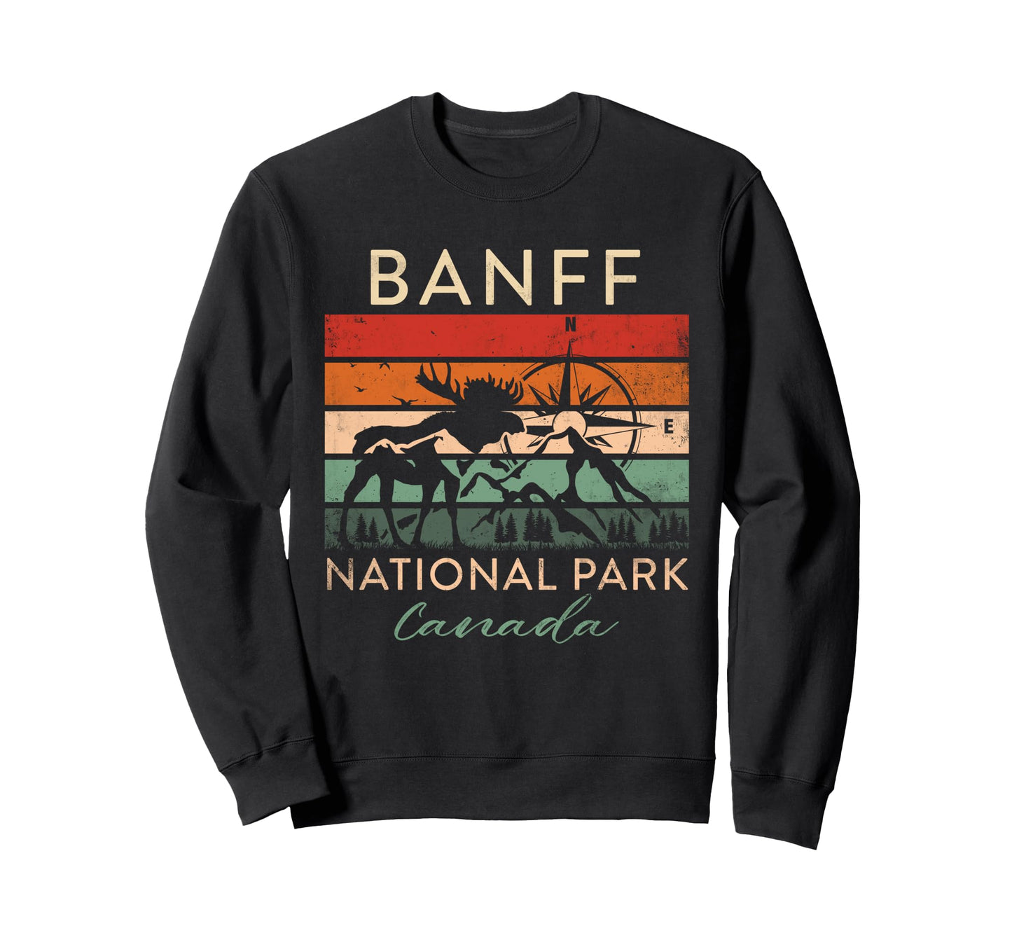 Banff National Park Canada Souvenir Sweatshirt - Unique Graphic Men Women - T-Shirt, Sweatshirt, Hoodie