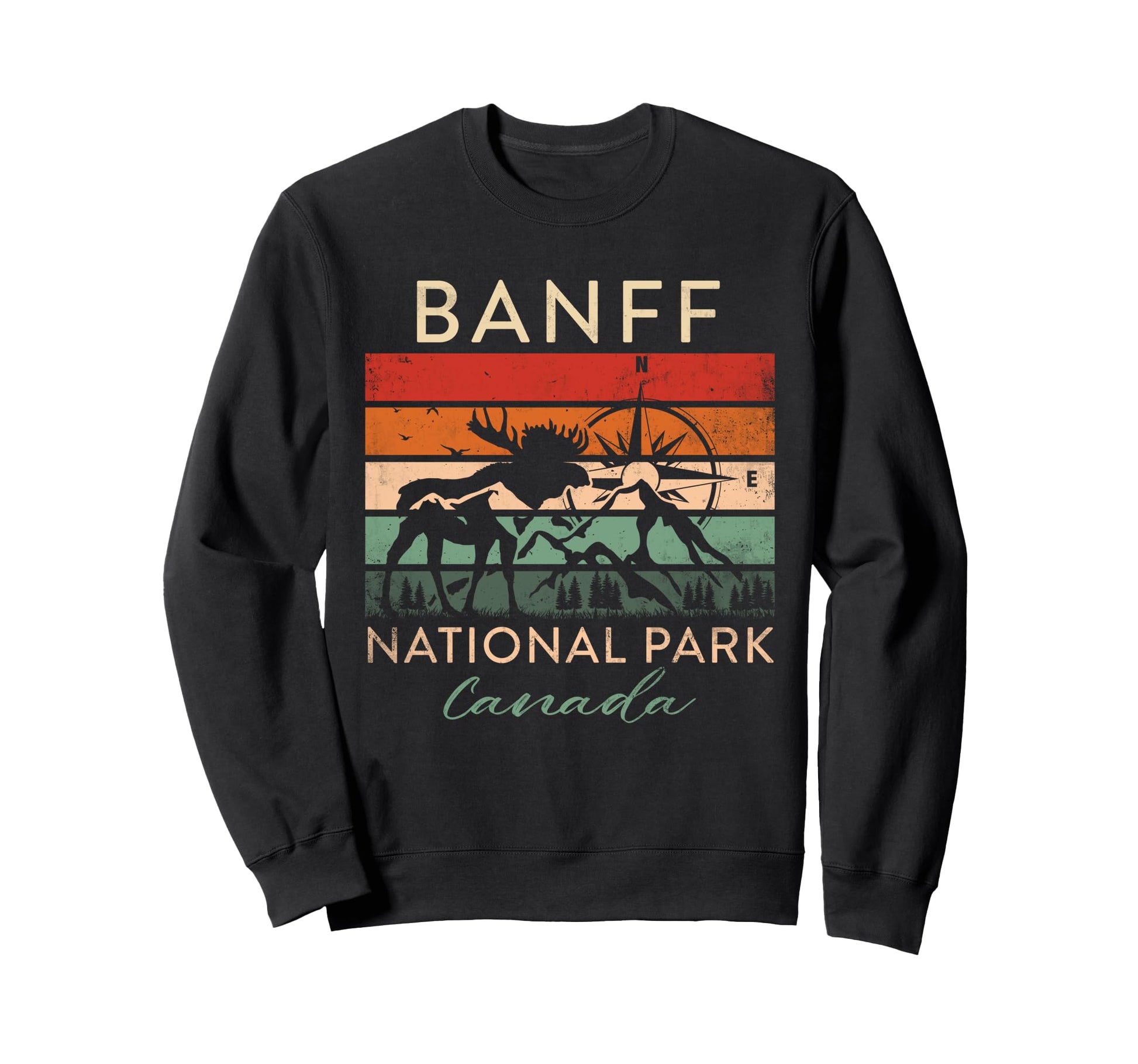 Banff National Park Canada Souvenir Sweatshirt - Unique Graphic Men Women - T-Shirt, Sweatshirt, Hoodie