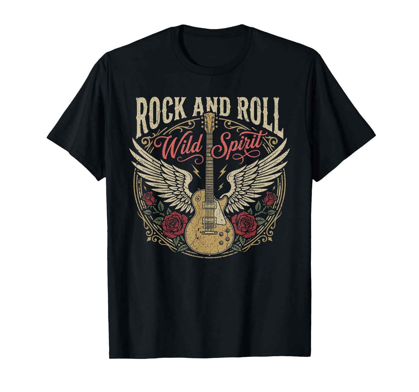 Rock N Roll Electric Guitar Rock Band T-Shirt - Trendy Graphic Unisex - T-Shirt, Sweatshirt, Hoodie