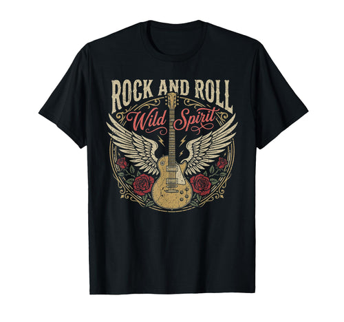Rock N Roll Electric Guitar Rock Band T-Shirt - Trendy Graphic Unisex - T-Shirt, Sweatshirt, Hoodie