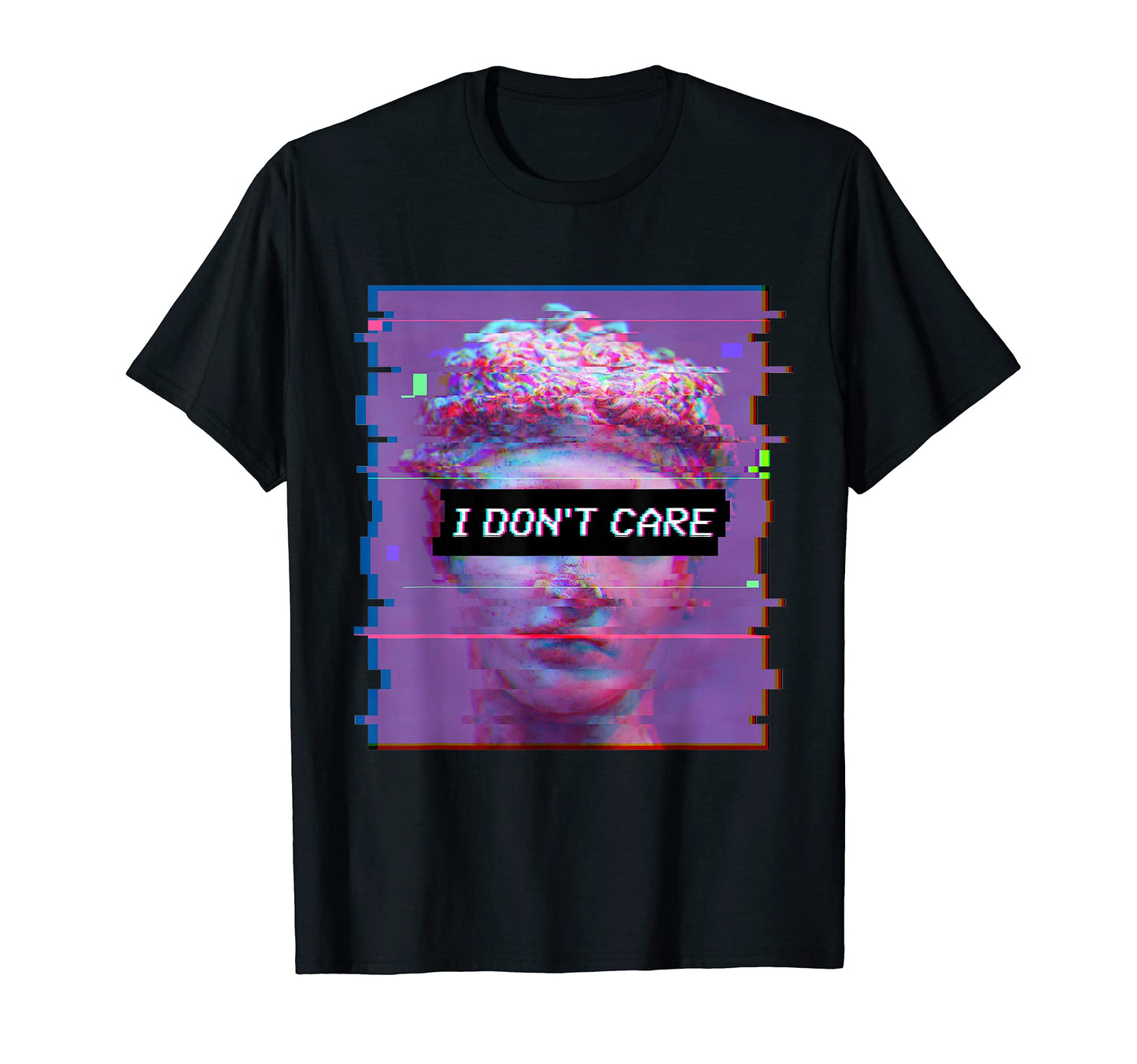 Vaporwave David Statue Aesthetic Art I T-Shirt - Fun Novelty Design Unisex - T-Shirt, Sweatshirt, Hoodie
