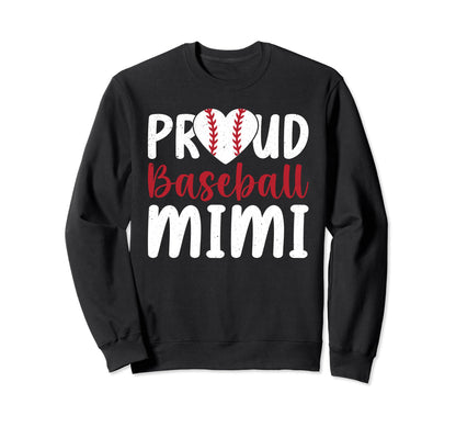 Proud Baseball Mimi Grandma Mimi Sweatshirt - Minimalist Print Men Women - T-Shirt, Sweatshirt, Hoodie