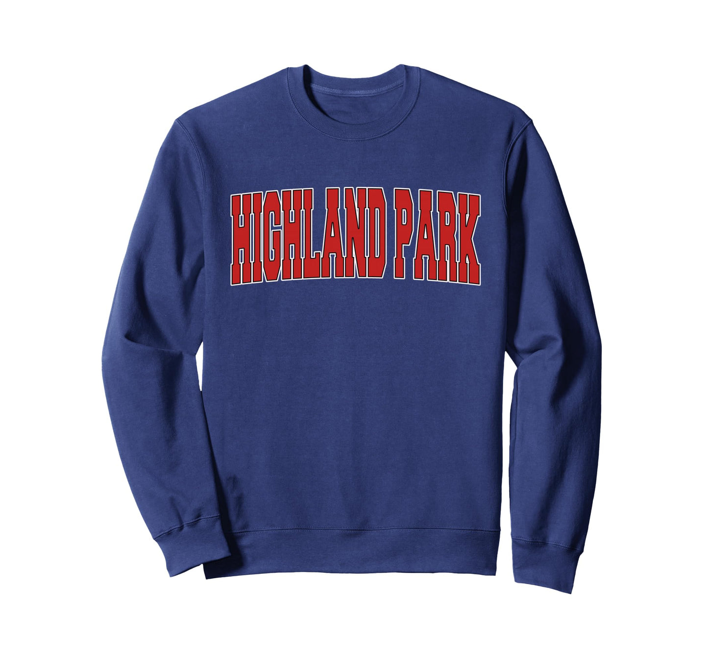 Highland Park Mi Michigan Varsity Usa Sweatshirt - Minimalist Print Unisex - T-Shirt, Sweatshirt, Hoodie