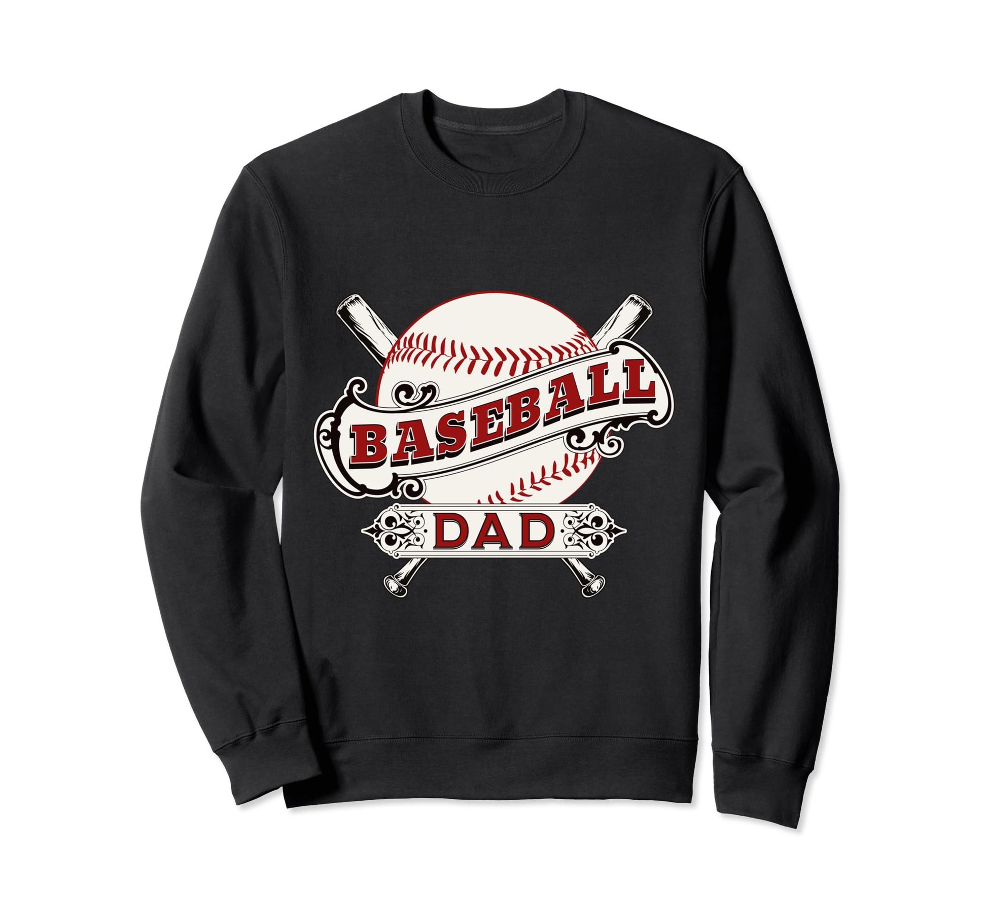 Baseball Dad Game Day Son Supporter Sweatshirt - Minimalist Print Unisex - T-Shirt, Sweatshirt, Hoodie