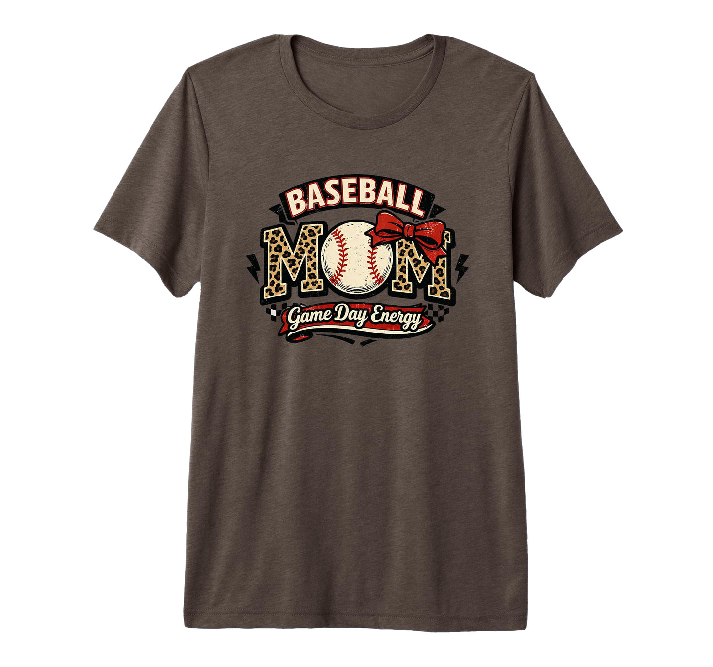 Baseball Mom Game Day Energy T-Shirt - Casual Everyday Wear for Adults - T-Shirt, Sweatshirt, Hoodie