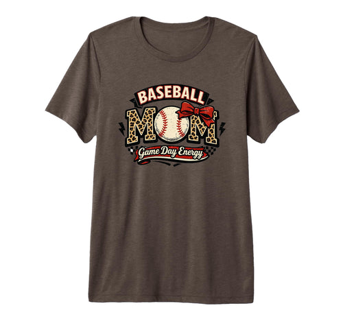 Baseball Mom Game Day Energy T-Shirt - Casual Everyday Wear for Adults - T-Shirt, Sweatshirt, Hoodie