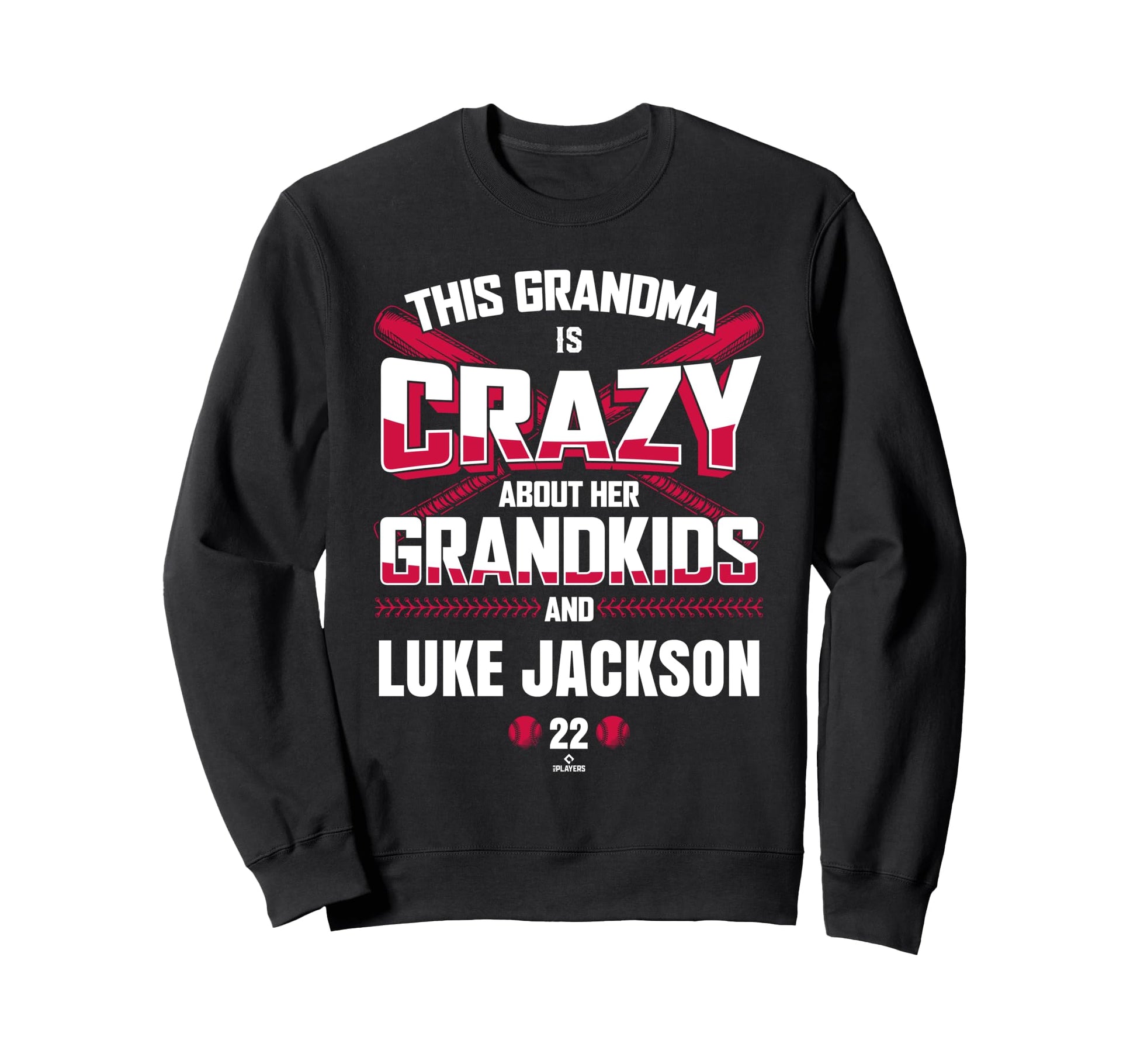 Grandma Crazy Luke Jackson Atlanta Sweatshirt - Unique Graphic Men Women - T-Shirt, Sweatshirt, Hoodie
