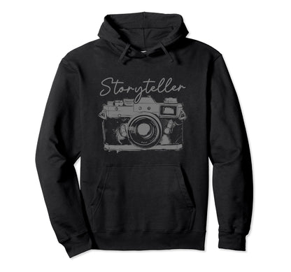 Photographer Storyteller Camera Hoodie - Custom Art Print Unisex - T-Shirt, Sweatshirt, Hoodie