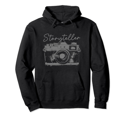 Photographer Storyteller Camera Hoodie - Custom Art Print Unisex - T-Shirt, Sweatshirt, Hoodie