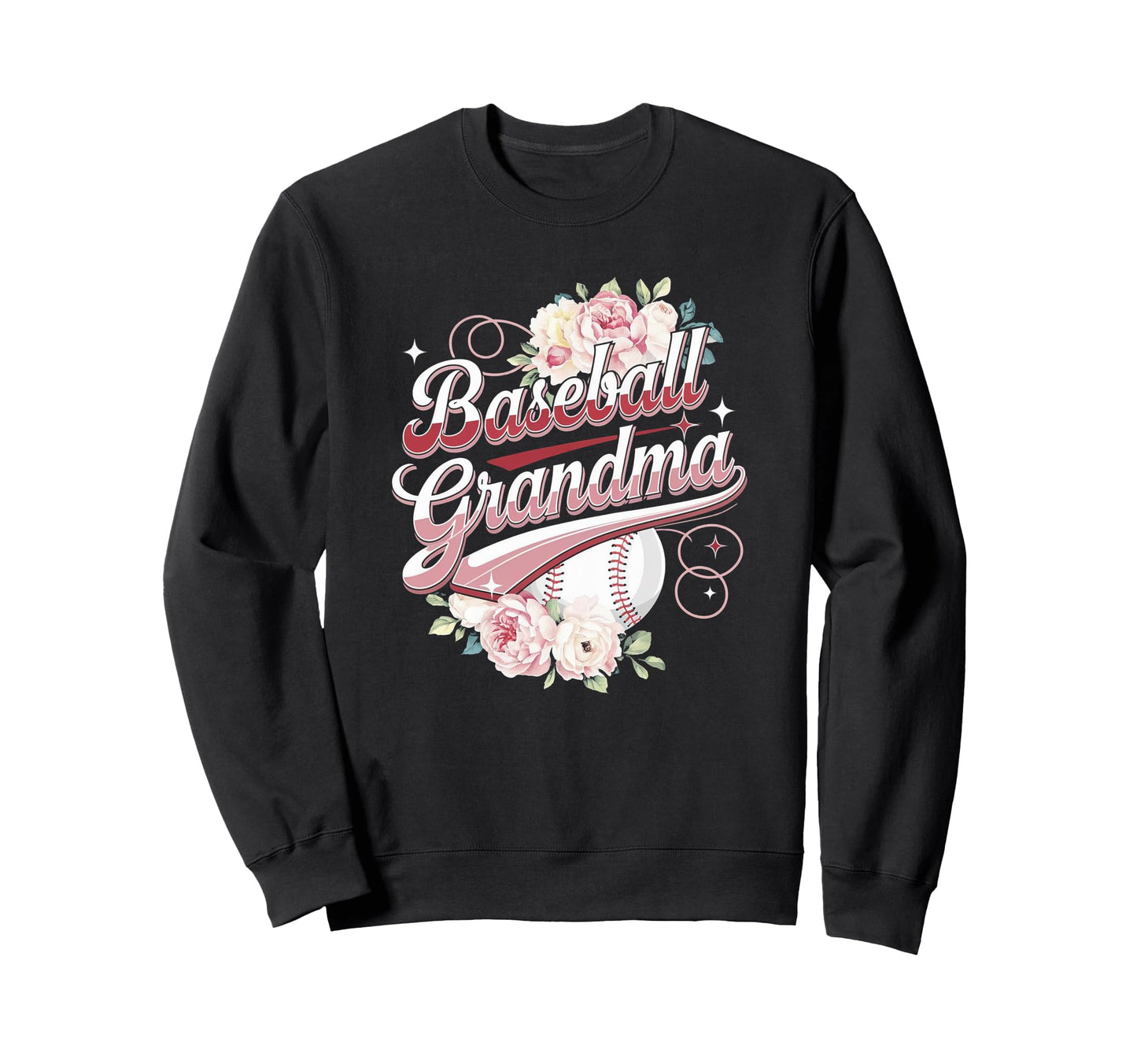 Baseball Grandma Sweatshirt - Graphic Print Men Women - T-Shirt, Sweatshirt, Hoodie