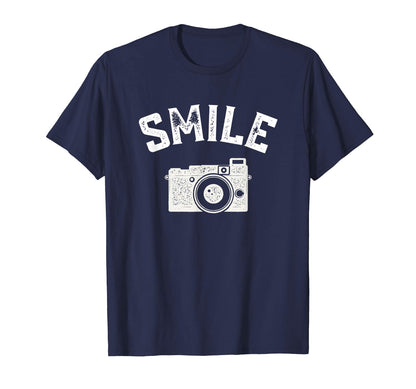 Camera Smile Photography T-Shirt - Casual Everyday Wear Men Women - T-Shirt, Sweatshirt, Hoodie