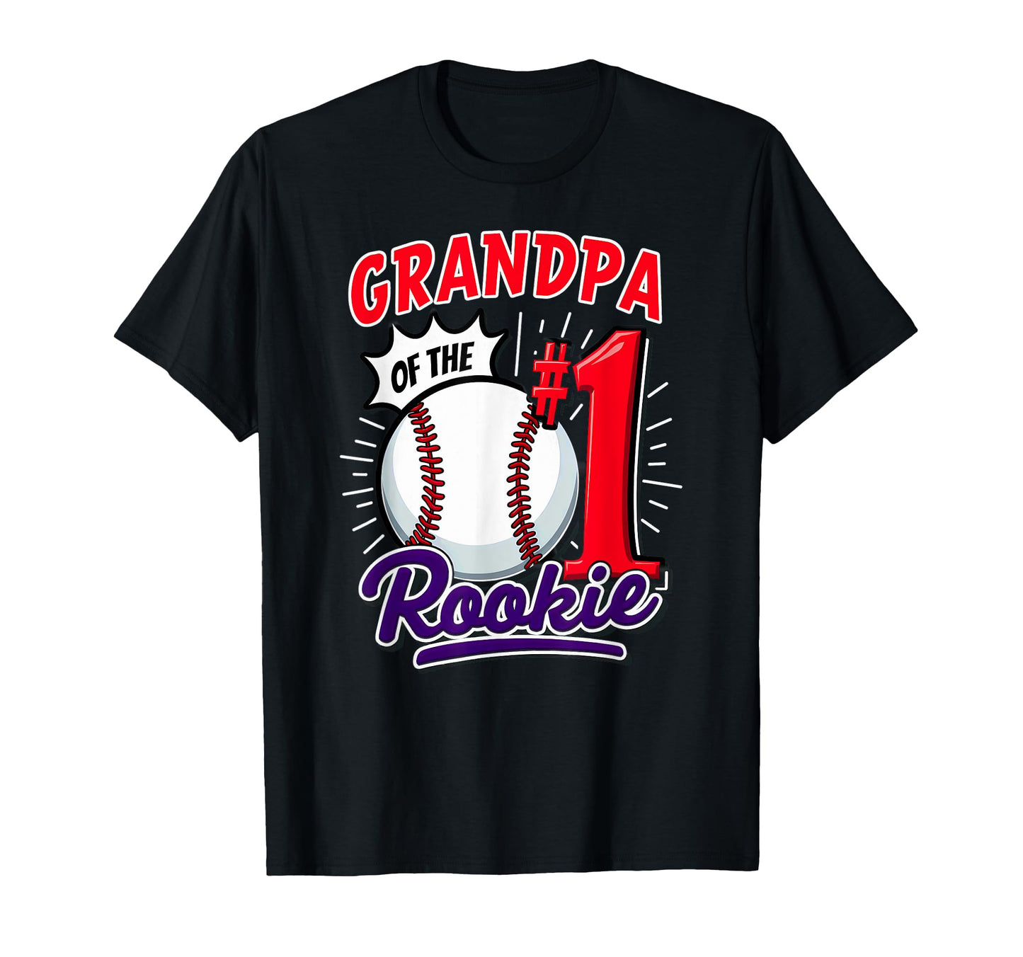 Papa Grandpa Rookie 1St Birthday T-Shirt - Casual Everyday Wear Unisex - T-Shirt, Sweatshirt, Hoodie