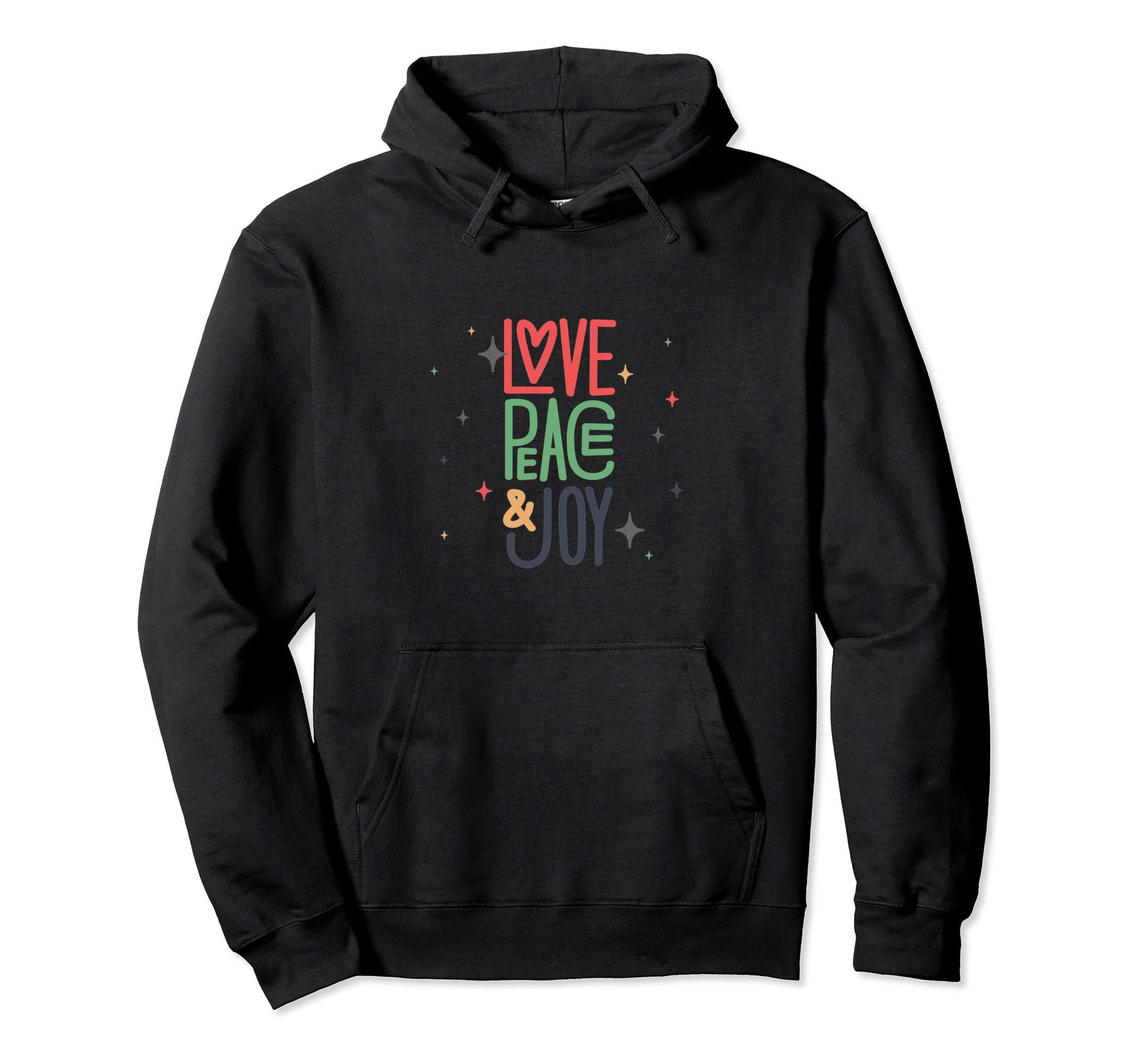 Love Peace Joy Motivation Hoodie - Unique Graphic Men Women - T-Shirt, Sweatshirt, Hoodie