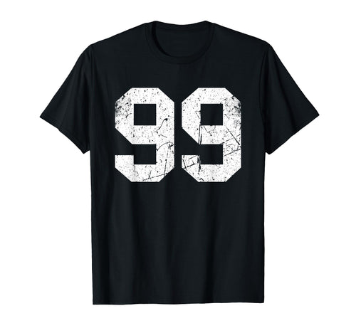Number 99 Varsity Number T-Shirt - Graphic Print for Adults - T-Shirt, Sweatshirt, Hoodie