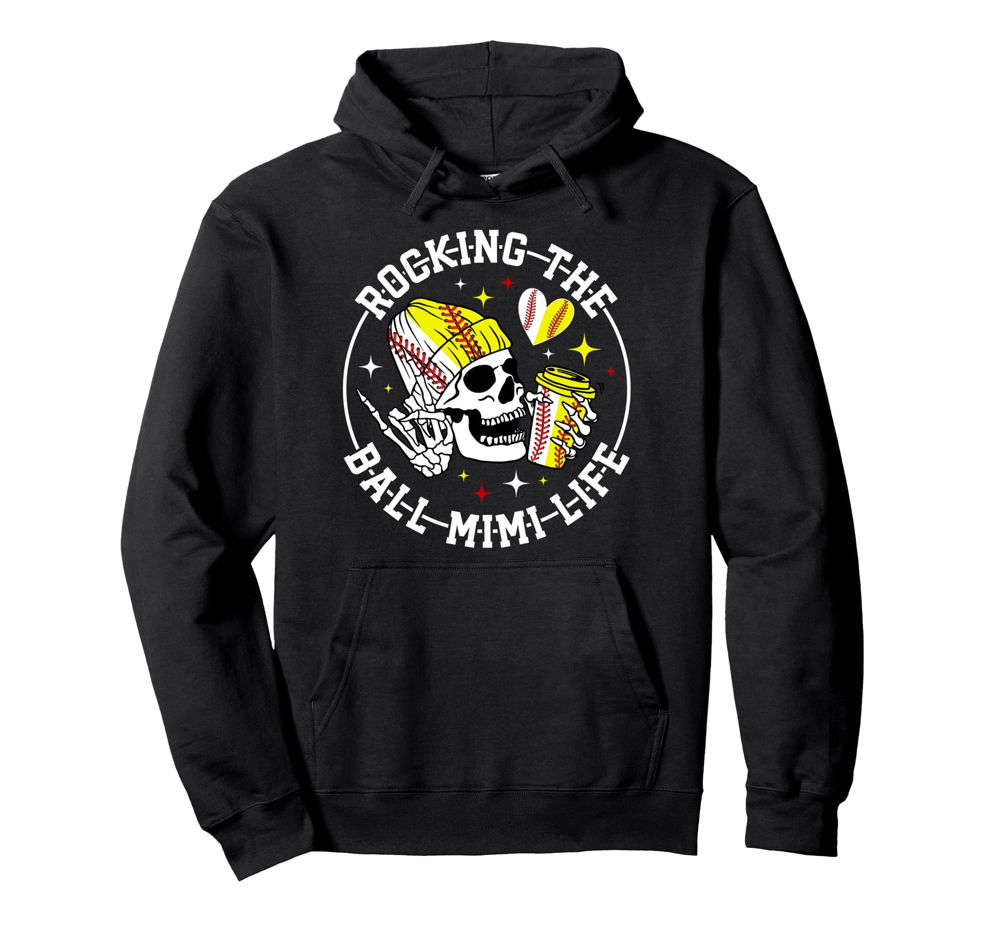 Rocking Ball Mimi Life Softball Baseball Hoodie - Aesthetic Graphic Unisex - T-Shirt, Sweatshirt, Hoodie