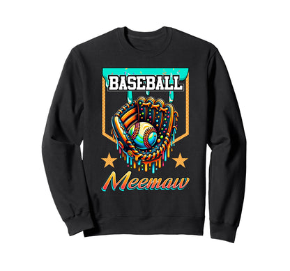 Baseball Drip Baseball Meemaw Ice Sweatshirt - Novelty Apparel Unisex - T-Shirt, Sweatshirt, Hoodie