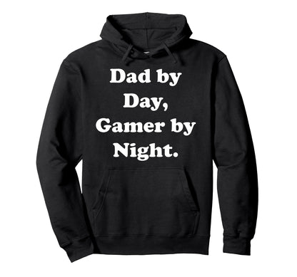 Dad Day Gamer Night Fatherhood Gaming Hoodie - Minimalist Print Unisex - T-Shirt, Sweatshirt, Hoodie